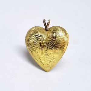 Vintage Tiffany & Co. 18K Gold Heart Pendant/Brooch Italy